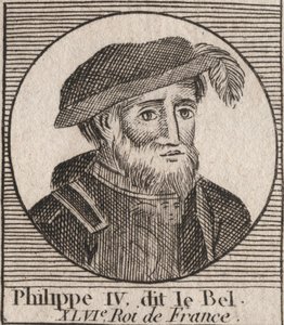 Portret van Filips IV de Schone door Unknown artist