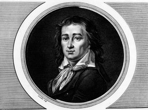 Portret van Pierre Gaspard Chaumette (1763-1794), Franse politicus. Gravure in 