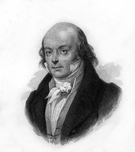 Portret van Pierre Jean de Beranger (1780 - 1857), Franse dichter en songwriter - gravure uit de 19e eeuw door Unknown artist