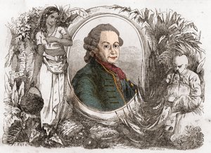 Portret van Pierre Poivre (1719-1786), Franse koloniale bestuurder en agronoom door Unknown artist