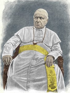 Portret van Pius IX (1792-1878), 253e paus (1846-1878)