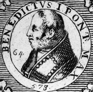 Portret van paus Benedictus I