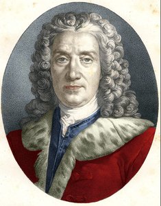 Portret van Prosper Jolyot, Sieur De Crais-Billon, genaamd Crébillon (vader) (1674 - 1762) Franse toneelschrijver door Unknown artist