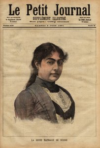 Portret van koningin Nathalie van Servië door Unknown artist