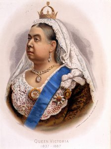 Portret van Koningin Victoria van Engeland, eind 19e eeuw door Unknown artist