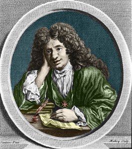Portret van Richard Delalande, superintendent van de Muziek van de Koning; geb. 15 dec. 1657 in Parijs; overl. 18 jan. 1726 door Unknown artist