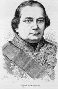 Portret van Rigault de Genouilly door Unknown artist