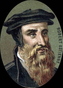 Portret van Robert Estienne (1503-1559), Franse drukker. door Unknown artist