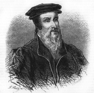 Portret van Robert I Estienne (1498 - 1559) humanist, uitgever en drukker.