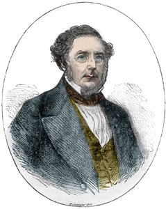 Portret van Robert Stephenson, Engelse mechanische en civiele ingenieur door Unknown artist