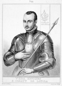 Portret van Sint Ignatius van Loyola, stichter van de Sociëteit van Jezus (1491-1556) door Unknown artist
