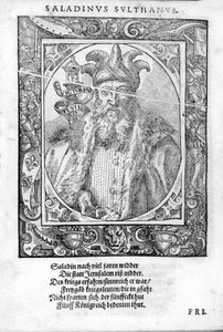Portret van Saladin (1138-1193) (Salah al Din Yusuf al-Ayyubi) door Unknown artist