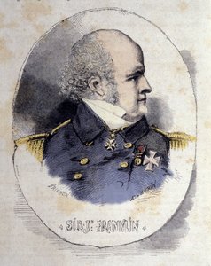 Portret van Sir John Franklin 1786-1847 marineofficier en Britse ontdekkingsreiziger. door Unknown artist