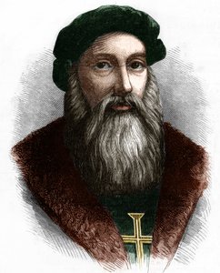 Portret van Vasco de Gama (1469-1524) Portugese ontdekkingsreiziger