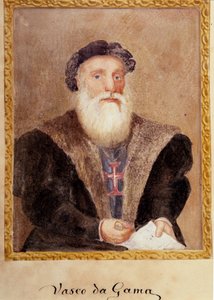 Portret van Vasco de Gama - in "The Life of Prince Henri of Portugal surnamed the Navigator" door Richard Henri Major door Unknown artist
