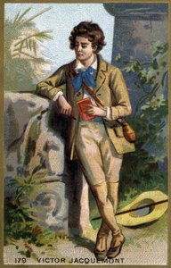 Portret van Victor Jacquemont (1801 - 1832), Franse botanicus en reiziger door Unknown artist
