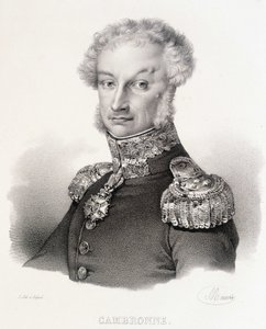 Portret van Burggraaf Pierre Jacques Etienne Cambronne, Franse generaal (1770-1842) door Unknown artist