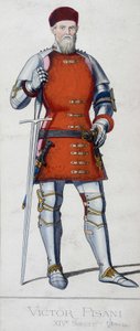 Portret van Vittore Pisani. Venetiaanse admiraal (1324 - 1380).