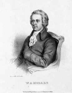 Portret van Wolfgang Amadeus Mozart (1756-1791) door Unknown artist