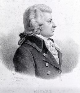 Portret van Wolfgang Amadeus Mozart (1756-1791)