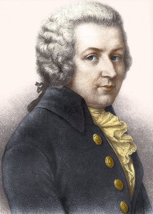 Portret van Wolfgang Amadeus Mozart (1756-1791)