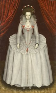 Portret van een vrouw, waarschijnlijk Ann Finch, Lady Twysden (1574-1638) door Unknown artist