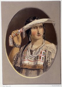 Portret van een gemengde Indiaan - in 
