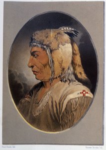 Portret van een indiaan: Man-Ce-Muckt - in 