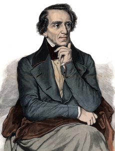 Portret van Engelse operacomponist Giacomo Meyerbeer - gravure door Unknown artist
