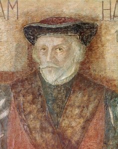 Portret van Engelse arts William Harvey door Unknown artist