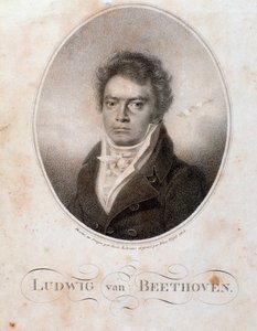 Portret van Duitse componist Ludwig van Beethoven (1770-1827)