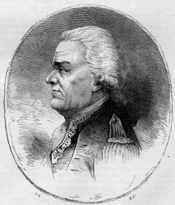 Portret van de Graaf van Grasse (François Joseph Paul, Markies de Grasse Tilly) (1722-1788), Franse admiraal die deelnam aan de Amerikaanse Onafhankelijkheidsoorlog (1775-1783). Gravure uit 1881 door Unknown artist
