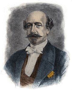 Portret van de Franse financier en politicus Charles de Morny, graaf van Morny (of hertog) (1811-1865) halfbroer van Napoleon III