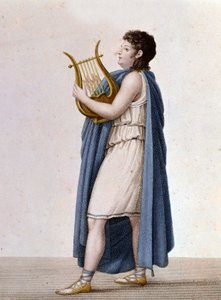Portret van de Franse tenor Adolphe Nourrit (1802 - 1839) in de rol van Orpheus in het werk van Christof Gluck met dezelfde naam. door Unknown artist