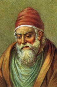 Portret van de Griekse wiskundige Euclides .