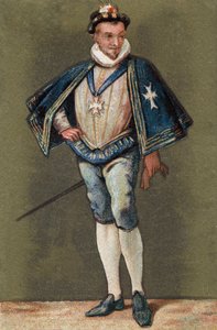 Portret van de koning van Frankrijk Hendrik III (1551 - 1589).