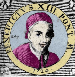 Portret van paus Benedictus XIII (1649-1730).