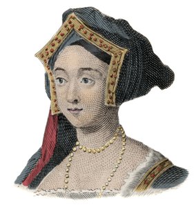 Portret van de koningin van Engeland Jane Seymour (1509-1537), echtgenote van Hendrik VIII door Unknown artist