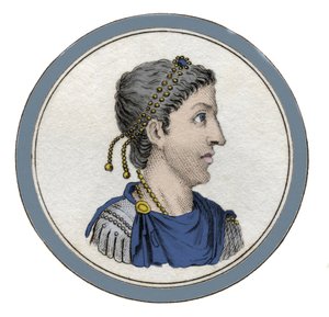 Portret van de Romeinse keizer Flavius Honorius (384-423)