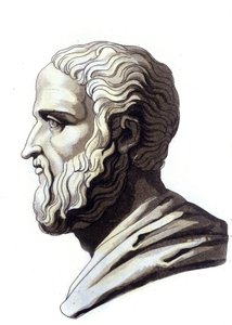 Portret van de Attische redenaar Isocrates (436-338 v.Chr.)