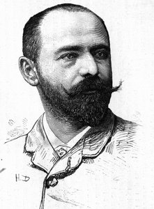 Portret van de toneelschrijver Alfred Hennequin (1842-1887). door Unknown artist
