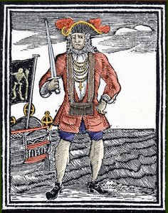 Portret van de piraat Bartholomew 