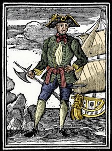 Portret van de piraat Edward England (? -1720). door Unknown artist