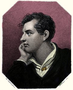 Portret van de dichter George Gordon Byron (1788-1824) door Unknown artist