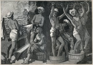 Voorbereiding van lak in India. Gravure uit 1885 in “Les arts et métiers illustrés” door Adolphe BITARD door Unknown artist