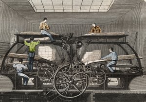 Drukpers: drukpers van de krant 