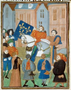 Proclamatie van Vrede in Reims op 2 oktober 1435 na de ondertekening van het Verdrag van Arras tussen koning Karel VII en de hertog van Bourgondië Filips III de Goede, waarmee een einde kwam aan de burgeroorlog tussen de Armagnacs en de Bourgondiërs. Minia