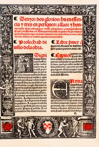 Proloog van "Blanquerna" door Raymond Lulle in het Catalaans Ramon Llull, in het Spaans Raimundo Lulio (Lullo) (Lull), Catalaanse filosoof, theoloog en dichter (1235-1315)