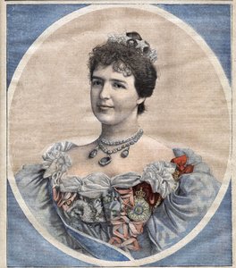 Koningin Maria - Amélie van Portugal (1865-1951), geboren Prinses van Orléans, echtgenote van Koning Karel I. (1863-1908)