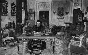 Koningin Victoria van Engeland in Villa Palmieri in Florence in 1893 door Unknown artist